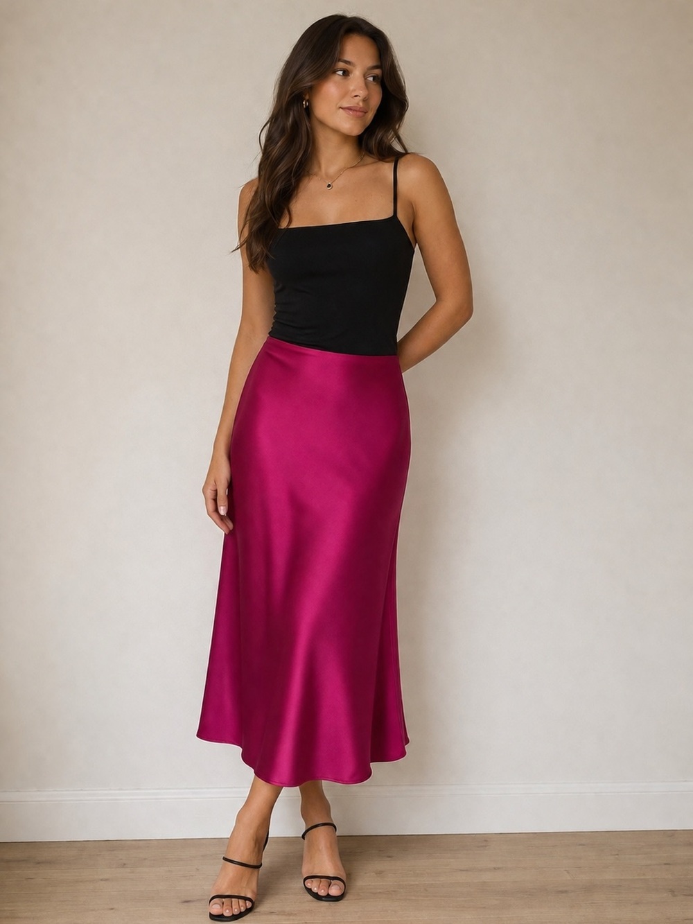 ✨🛍️ 4️⃣ for $2️⃣5️⃣ 💖 Elegant Midi Skirt in Rich Pink